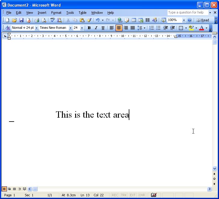 microsoft word is not opening into large view